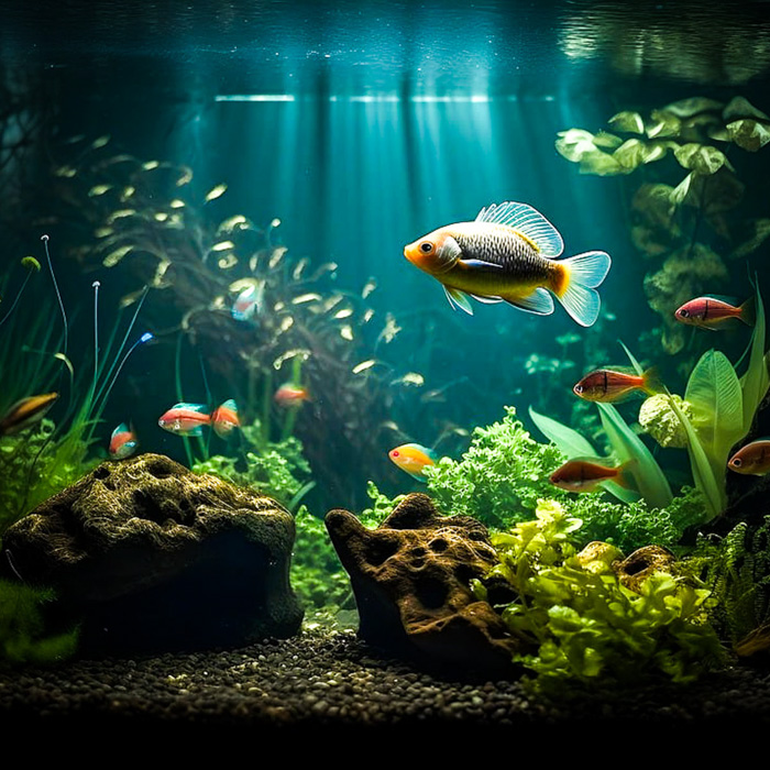 Fruits d'aulne pour aquarium